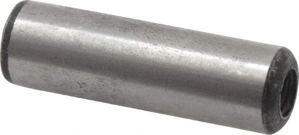 Value Collection - 3/8" Diam x 1-1/4" Pin Length Grade 8 Alloy Steel Pull Out Dowel Pin - 1 Rounded & 1 Threaded End - Exact Tool & Supply