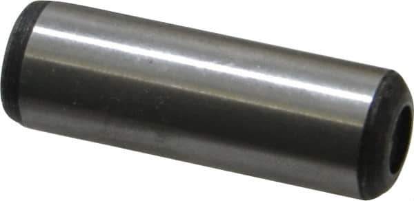 Value Collection - 1/2" Diam x 1-1/2" Pin Length Grade 8 Alloy Steel Pull Out Dowel Pin - 1 Rounded & 1 Threaded End - Exact Tool & Supply