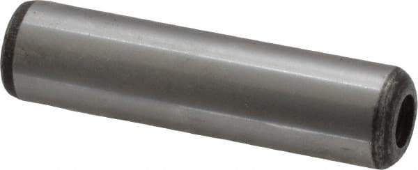 Value Collection - 1/2" Diam x 2" Pin Length Grade 8 Alloy Steel Pull Out Dowel Pin - 1 Rounded & 1 Threaded End - Exact Tool & Supply