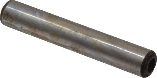 Value Collection - 1/2" Diam x 3" Pin Length Grade 8 Alloy Steel Pull Out Dowel Pin - 1 Rounded & 1 Threaded End - Exact Tool & Supply