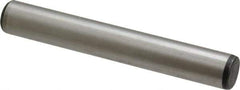 Value Collection - 1/2" Diam x 3-1/2" Pin Length Grade 8 Alloy Steel Pull Out Dowel Pin - 1 Rounded & 1 Threaded End - Exact Tool & Supply