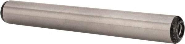 Value Collection - 1/2" Diam x 4" Pin Length Grade 8 Alloy Steel Pull Out Dowel Pin - 1 Rounded & 1 Threaded End - Exact Tool & Supply