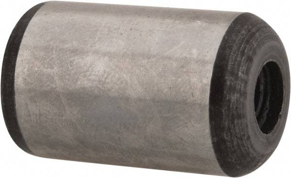 Value Collection - 5/8" Diam x 1" Pin Length Grade 8 Alloy Steel Pull Out Dowel Pin - 1 Rounded & 1 Threaded End - Exact Tool & Supply