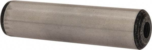 Value Collection - 5/8" Diam x 2-1/2" Pin Length Grade 8 Alloy Steel Pull Out Dowel Pin - 1 Rounded & 1 Threaded End - Exact Tool & Supply