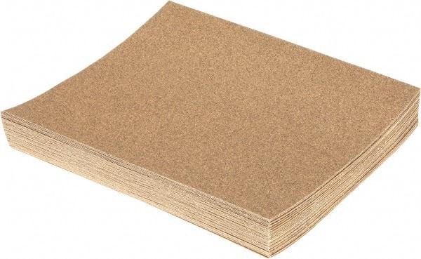 Value Collection - 60 Grit, Aluminum Oxide Sanding Sheet - 11" Long x 9" Wide, Medium Grade, D Weighted Paper Backing - Exact Tool & Supply