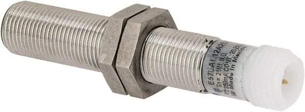 Eaton Cutler-Hammer - NPN, 2mm Detection, Cylinder Shielded, Inductive Proximity Sensor - 2 Wires, IP67, 20 to 250 VAC, M12x1 Thread, 2.46 Inch Long - Exact Tool & Supply