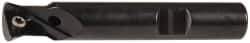 Dorian Tool - 60° Included Angle, 1/2 Inch Max Cutting Diameter, 1 Cutter Insert, 3/8 Inch Shank Diameter, TDEX 110204-EN Insert Style, Indexable Dovetail Cutter - 2.39 Inch Overall Length - Exact Tool & Supply