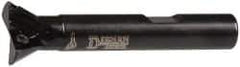 Dorian Tool - 60° Included Angle, 3/4 Inch Max Cutting Diameter, 2 Inserts, 3/8 Inch Shank Diameter, TDEX 110204-EN Insert Style, Indexable Dovetail Cutter - 2.39 Inch Overall Length - Exact Tool & Supply