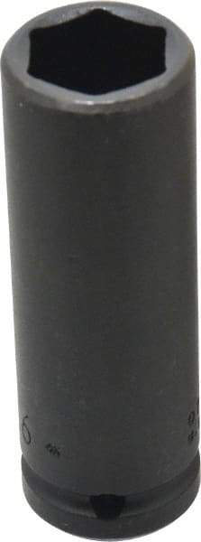 Proto - 3/4" Drive 15/16" Deep Thin Wall Impact Socket - 6 Points, 4" OAL - Exact Tool & Supply