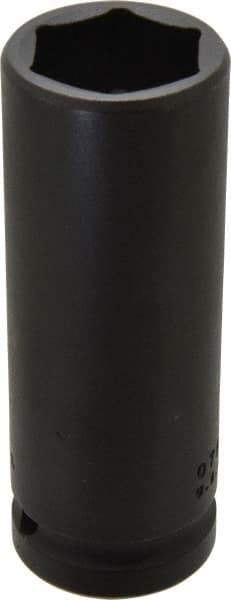 Proto - 3/4" Drive 1-1/16" Deep Thin Wall Impact Socket - 6 Points, 4" OAL - Exact Tool & Supply