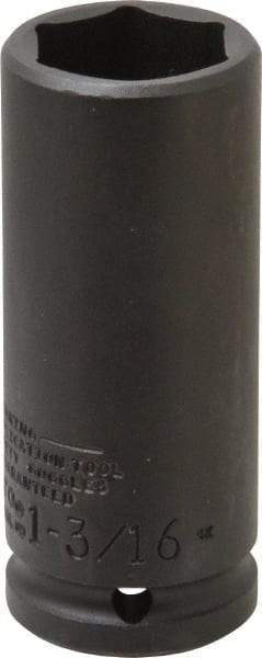 Proto - 3/4" Drive 1-3/16" Deep Thin Wall Impact Socket - 6 Points, 4" OAL - Exact Tool & Supply