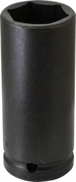 Proto - 3/4" Drive 1-1/4" Deep Thin Wall Impact Socket - 6 Points, 4" OAL - Exact Tool & Supply