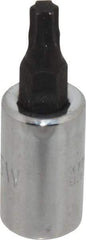 Proto - 1/4" Drive, T25 Torx Bit Socket - 1-1/2" OAL - Exact Tool & Supply