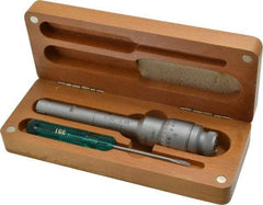 SPI - 0.5 to 0.65", 2.36" Gage Depth, Mechanical Inside Hole Micrometer - 0.0002" Graduation, 0.0002" Accuracy, Ratchet Stop Thimble - Exact Tool & Supply