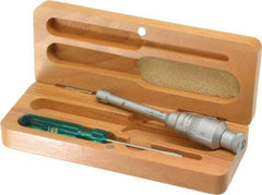 SPI - 0.35 to 0.425", 2" Gage Depth, Mechanical Inside Hole Micrometer - 0.0001" Graduation, 0.0001" Accuracy, Ratchet Stop Thimble - Exact Tool & Supply