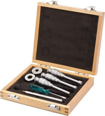 SPI - 0.275 to 1/2", Carbide, Mechanical Inside Micrometer Set - 0.0001" Graduation, 4" Extension Rod Length, (2) Setting Rings Included - Exact Tool & Supply
