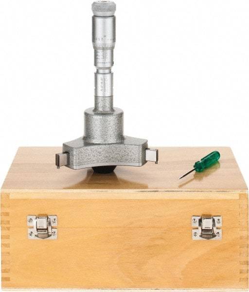 SPI - 5 to 6", 5.51" Gage Depth, Mechanical Inside Hole Micrometer - 0.0002" Graduation, 0.0004" Accuracy, Ratchet Stop Thimble - Exact Tool & Supply