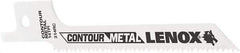 Lenox - 3-5/8" Long x 5/16" Thick, Bi-Metal Reciprocating Saw Blade - Tapered Profile, 14 TPI, Toothed Edge, Universal Shank - Exact Tool & Supply