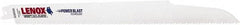 Lenox - 12" Long x 3/4" Thick, Bi-Metal Reciprocating Saw Blade - Tapered Profile, 10 to 14 TPI, Toothed Edge, Universal Shank - Exact Tool & Supply