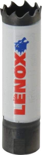 Lenox - 11/16" Diam, 1-1/2" Cutting Depth, Hole Saw - Bi-Metal Saw, Toothed Edge - Exact Tool & Supply