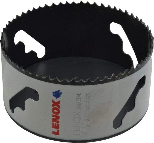 Lenox - 4-1/8" Diam, 1-1/2" Cutting Depth, Hole Saw - Bi-Metal Saw, Toothed Edge - Exact Tool & Supply