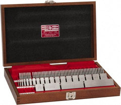 Starrett - 81 Piece, 0.05 to 4", Grade 0, Steel Gage Block Set - Square - Exact Tool & Supply