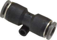 Norgren - 1/4" Tube OD, Brass Push-to-Connect Tube Union - Tube to Tube Connection, 150 Max psi, Nitrile O-Ring, 0 to 175°F Working Temp - Exact Tool & Supply