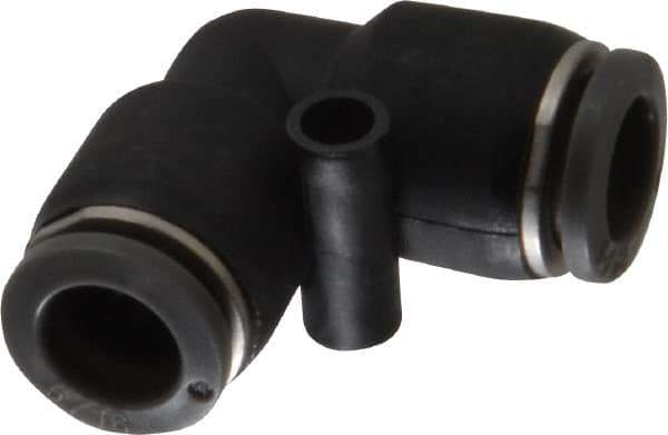 Norgren - 5/16" Tube OD, Brass Push-to-Connect Tube Union Elbow - Tube to Tube Connection, 150 Max psi, Nitrile O-Ring, 0 to 175°F Working Temp - Exact Tool & Supply