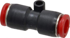 Norgren - 8mm Tube OD, Brass Push-to-Connect Tube Union - Tube to Tube Connection, 150 Max psi, Nitrile O-Ring, 0 to 175°F Working Temp - Exact Tool & Supply