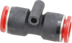 Norgren - 10mm Tube OD, Brass Push-to-Connect Tube Union - Tube to Tube Connection, 150 Max psi, Nitrile O-Ring, 0 to 175°F Working Temp - Exact Tool & Supply