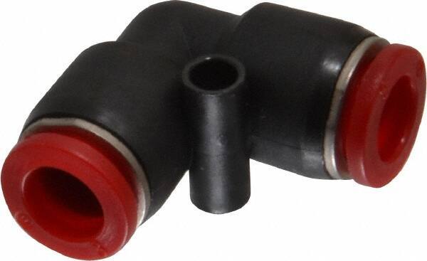 Norgren - 8mm Tube OD, Brass Push-to-Connect Tube Union Elbow - Tube to Tube Connection, 150 Max psi, Nitrile O-Ring, 0 to 175°F Working Temp - Exact Tool & Supply