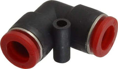 Norgren - 10mm Tube OD, Brass Push-to-Connect Tube Union Elbow - Tube to Tube Connection, 150 Max psi, Nitrile O-Ring, 0 to 175°F Working Temp - Exact Tool & Supply