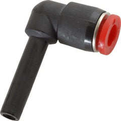 Norgren - 6mm Tube OD, Brass Push-to-Connect Tube Stem Elbow - Tube to Stem Connection, 150 Max psi, Nitrile O-Ring, 0 to 175°F Working Temp - Exact Tool & Supply
