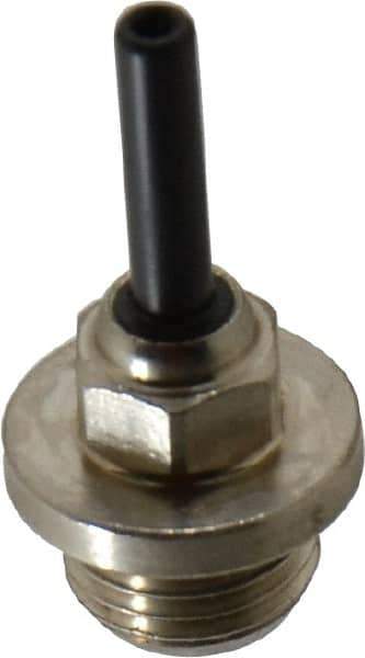 Norgren - 1/4 BSPP Brass Push-to-Connect Tube Male Stem Connector - 150 Max psi, Nitrile O-Ring, 0 to 175°F Working Temp - Exact Tool & Supply