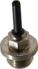 Norgren - 1/4 BSPP Brass Push-to-Connect Tube Male Stem Connector - 150 Max psi, Nitrile O-Ring, 0 to 175°F Working Temp - Exact Tool & Supply
