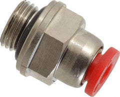 Norgren - 4mm Tube OD, 1/8 BSPP Brass Push-to-Connect Tube Male Connector - Tube to Male BSPP Connection, 150 Max psi, Nitrile O-Ring, 0 to 175°F Working Temp - Exact Tool & Supply
