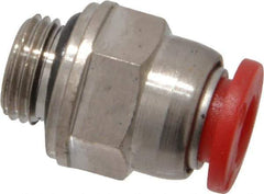 Norgren - 6mm Tube OD, 1/8 BSPP Brass Push-to-Connect Tube Male Connector - Tube to Male BSPP Connection, 150 Max psi, Nitrile O-Ring, 0 to 175°F Working Temp - Exact Tool & Supply