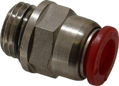 Norgren - 8mm Tube OD, 1/4 BSPP Brass Push-to-Connect Tube Male Connector - Tube to Male BSPP Connection, 150 Max psi, Nitrile O-Ring, 0 to 175°F Working Temp - Exact Tool & Supply