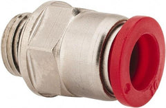 Norgren - 10mm Tube OD, 1/4 BSPP Brass Push-to-Connect Tube Male Connector - Tube to Male BSPP Connection, 150 Max psi, Nitrile O-Ring, 0 to 175°F Working Temp - Exact Tool & Supply