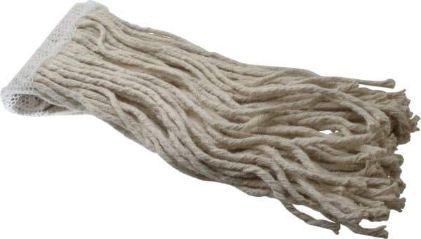 PRO-SOURCE - 5" White Head Band, Small Cotton Cut End Mop Head - 8 Ply, Clamp Jaw Connection, Use for Stripping/Finishing - Exact Tool & Supply