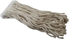 PRO-SOURCE - 5" White Head Band, Small Cotton Cut End Mop Head - 8 Ply, Clamp Jaw Connection, Use for Stripping/Finishing - Exact Tool & Supply