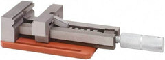Value Collection - 4" Jaw Width, 4" Jaw Opening Capacity, 1" Jaw Height, Toolmaker's Vise - Flat Jaw, 9" OAL - Exact Tool & Supply