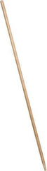 PRO-SOURCE - 60 x 1-1/8" Wood Handle for Outdoor Street Brooms & Window Brushes - Tapered Connection, Tan - Exact Tool & Supply