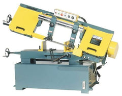 Enco - 10 x 17" Max Capacity, Manual Step Pulley Horizontal Bandsaw - 220/440 Volts, 2 hp, 3 Phase - Exact Tool & Supply
