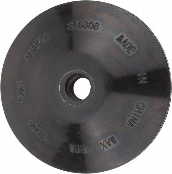 DeWALT - 4-1/2" Diam Locking Nut Disc Backing Pad - Medium Density, 12,000 RPM - Exact Tool & Supply