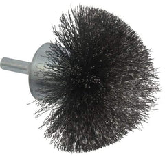 Anderson - 2-3/4" Brush Diam, Crimped, Flared End Brush - 1/4" Diam Shank, 16,000 Max RPM - Exact Tool & Supply