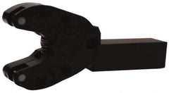 Made in USA - 6.2 Inch Overall Length x 1 Inch Overall Width, 1/2 to 1.55 Inch Capacity, Right Hand Cut, Scissor and Straddle Type Knurler - 3/4 Inch Diameter, 4 Inch Shank Length x 1 Inch Shank Width x 1 Inch Shank Height, Square Shank, KP Series - Exact Tool & Supply