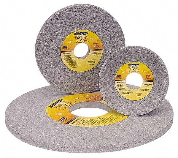 Norton - 12" Diam x 5" Hole x 1" Thick, J Hardness, 80 Grit Surface Grinding Wheel - Aluminum Oxide, Type 1, Medium Grade, 2,070 Max RPM, Vitrified Bond, No Recess - Exact Tool & Supply