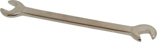 Proto - 1/4" x 7/32" Standard Ignition Open End Wrench - 3" OAL, Double End, Satin Finish, 15° & 60° Head Angle - Exact Tool & Supply