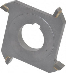 Made in USA - 3" Diam x 5/16" Width of Cut, 4 Teeth, Carbide Tipped Side Milling Cutter - Straight Teeth, Uncoated - Exact Tool & Supply